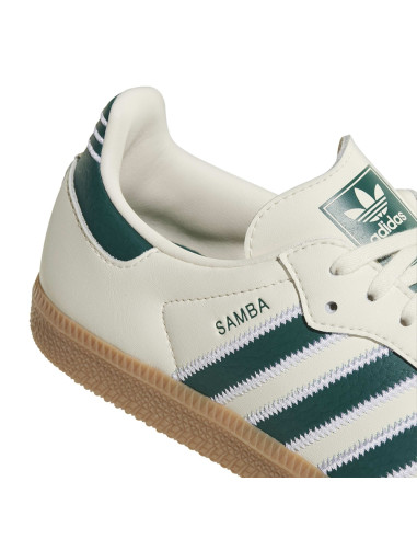 Adidas Samba OG Junior Blanc Crème/Vert – KK0096