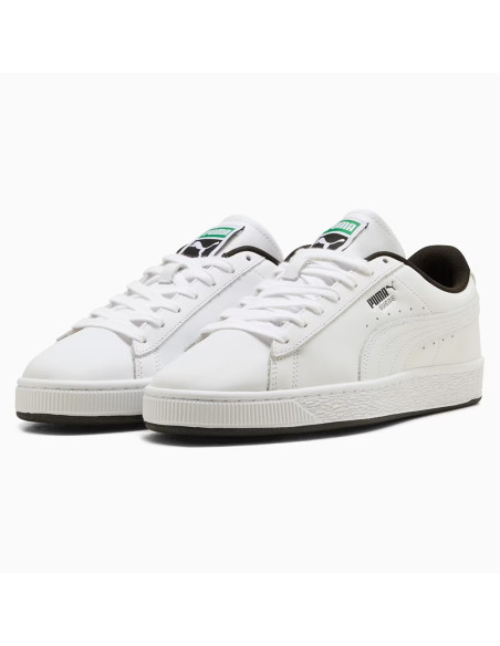 Puma Suede Homme Blanc/Noir – Sneakers Cuir 408467-05