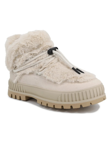 Palladium Boots Fourrées Femme Pallashock WL Hiver Beige
