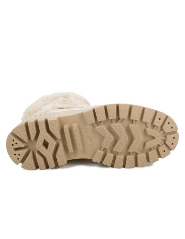 Palladium Boots Fourrées Femme Pallashock WL Hiver Beige