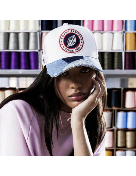 Sweet Pants Patchwork Cap Primer Rose Denim | Hylton