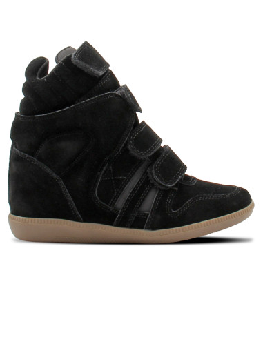 Inuovo JS4901 Femme Noir – Baskets Montantes à Scratch