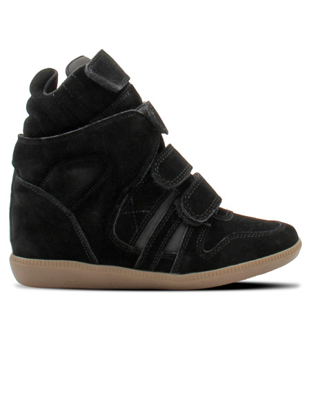Inuovo JS4901 Femme Noir – Baskets Montantes à Scratch