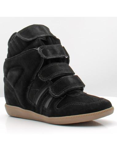 Inuovo JS4901 Femme Noir – Baskets Montantes à Scratch