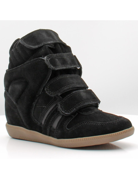 Inuovo JS4901 Femme Noir – Baskets Montantes à Scratch