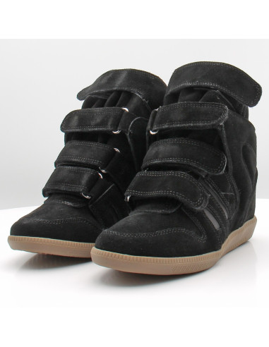 Inuovo JS4901 Femme Noir – Baskets Montantes à Scratch