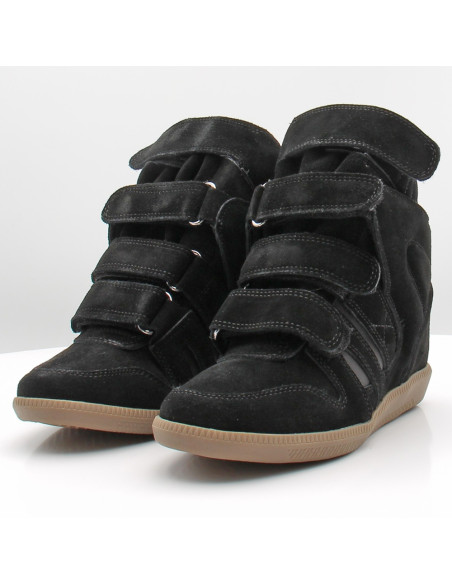 Inuovo JS4901 Femme Noir – Baskets Montantes à Scratch