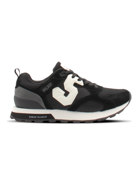 Serge Blanco Baskets Chamonix Homme Noir – Baskets de Ville CHA3100P-26020-999