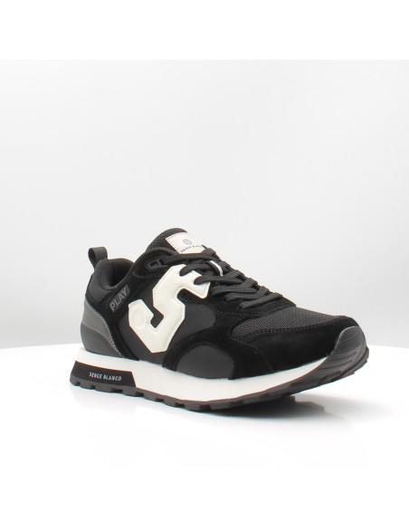 Serge Blanco Baskets Chamonix Homme Noir – Baskets de Ville CHA3100P-26020-999