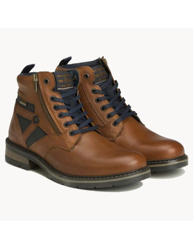 Redskins Eternel Homme Cognac/Marine – Bottines Cuir QT8412P