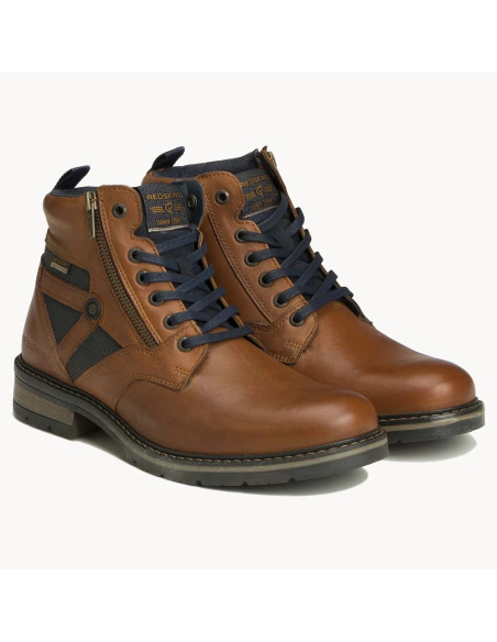 Redskins Eternel Homme Cognac/Marine – Bottines Cuir QT8412P