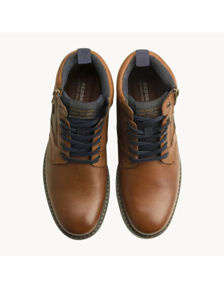 Redskins Eternel Homme Cognac/Marine – Bottines Cuir QT8412P