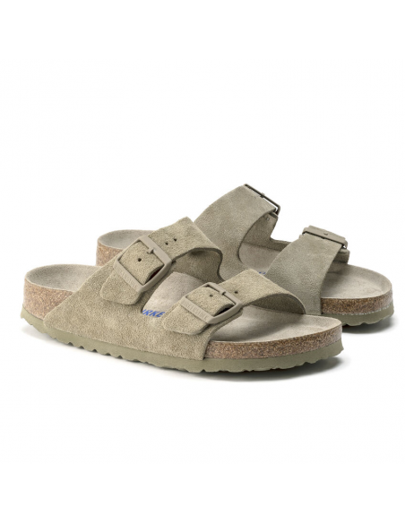 Sandale Femme - Birkenstock Arizona Faded Kaki - 1019088